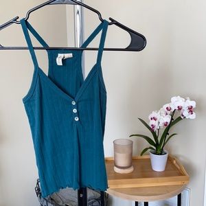 Teal tank top